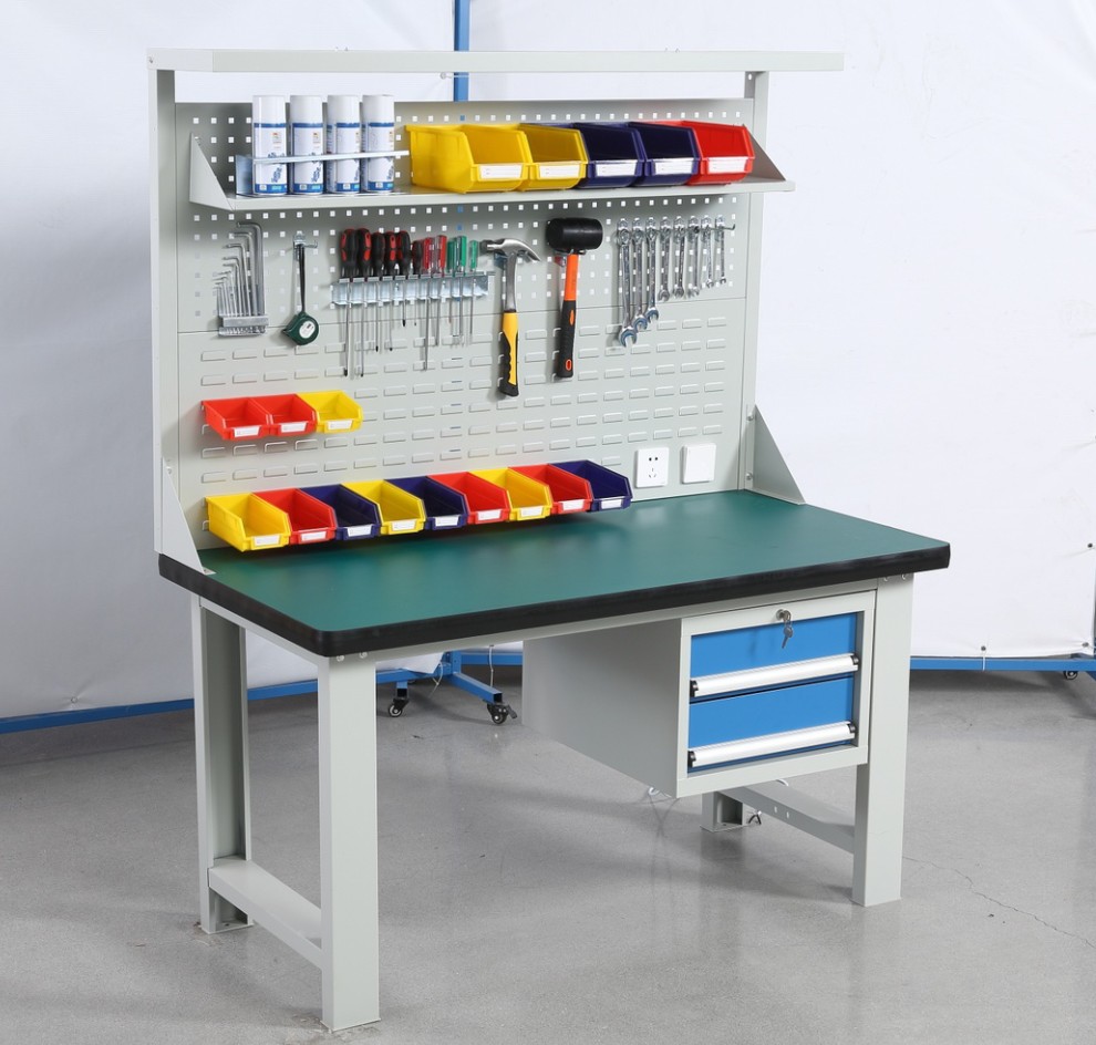 單吊柜帶燈掛板工作臺(tái)